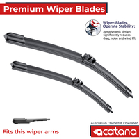 Premium Wiper Blades Set fit Mercedes-Benz CLA-Class C117 Facelift C118 2016 - 2022 Coupe Front