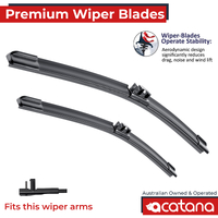 2x Front Wiper Blades for BMW X5 E70 2007 2008 2009 - 2011 24" + 20" Windscreen