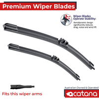 Premium Wiper Blades Set fit Tesla Model 3 2017 - 2022 Front