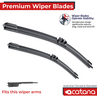 Premium Wiper Blades Set fit Toyota Sienta P17 2015 - 2022, Front Pair