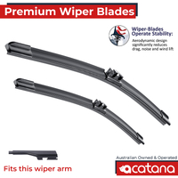 Premium Wiper Blades Set fit MG ZST AZS1 2020 - 2024, Front Pair