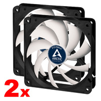 2x Arctic Cooling F12-S 120mm Silent Low Noise Case Quiet Fan Cooler FluidBearing