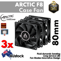 3x 80mm PC Cooling Fan Ultra Quiet Silent for Computer Case Cooler DC 12V 3-Pin