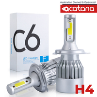 acatana LED Headlight H4 Globes Kit Bulbs Hi/Low Beam 3800LM Brighter White Head Light Сonversion for Сar Assembly Headlamp Replacement