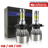acatana LED Headlight H11 H8 H9 Globes Kit Bulbs High Beam 8000LM Brighter White Head Light Сonversion for Сar Assembly Headlamp Replacement