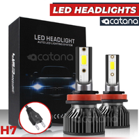 acatana LED Headlight H7 Globes Kit Bulbs Hight Beam 6000LM Brighter White Head Light Сonversion for Сar Assembly Headlamp Replacement
