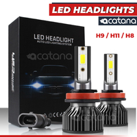 acatana LED Headlight H11 H8 H9 Globes Kit Bulbs Hight Beam 6000LM Brighter White Head Light Сonversion for Сar Assembly Headlamp Replacement