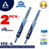 2x Arctic Cooling Premium Thermal Compound MX-4 (4g) for CPU, GPU, High Thermal Conductivity, Low Thermal Resistance