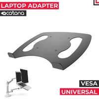 acatana Laptop Tray Holder Adapter VESA Platte fits most Desk Monitor Mount Stand Arm perfect for Laptops Notebooks up to 17" inches ACA-D15