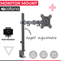 Acatana ACA-D33 | Desk Mount Monitor Stand Single Arm Bracket Display Holder | Screen up to 8kg 32"