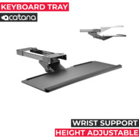 Acatana Adjustable Underdesk Keyboard Tray Under Desk Computer Table Office Home