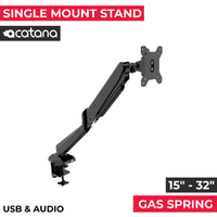 Acatana ACA-LCD-GM212U-USB | Monitor Stand Arm Desk Mount Screen Holder Gas-Spring up to 8kg 32" VESA