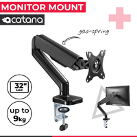 acatana Monitor Mount Stand Arm Single Screen Holder Desk Computer LCD LED HD Display Bracket up to 32'' 9kg VESA Gas Spring Adjustable ACA-LDT46-C012