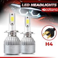 C6 LED Headlight Globes Kit H4 HB2 9003 Conversation Bulb