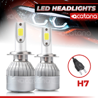 C6 LED Headlight Globes Kit H7 Conversation Bulb
