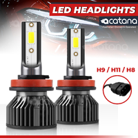 H11 H8 H9 LED Headlight Globes Kit - Conversation Bulbs Kit (72W, 12000LM)