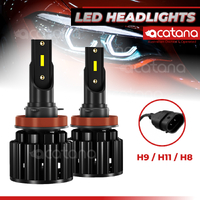 H11 H8 H9 LED Headlight Bulbs Kit Car Globes (20000LM, 100W, 6500k White)