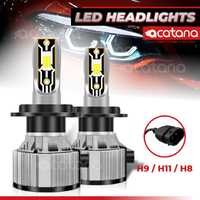 H11 H8 H9 LED Headlight Bulb Globes Replacement Kit (24000LM, 120W, 6500k White)