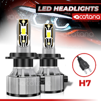 H7 LED Headlight Bulb Globes Replacement Kit (24000LM, 120W, 6500k White)