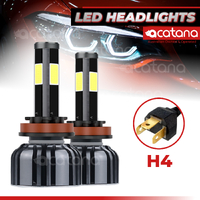 X4S LED Headlight Globes Kit H4 HB2 9003 Conversation Bulb