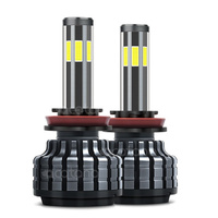 H11 H9 H8 LED Headlight Bulb Kit Globes (24000LM, 200W, 6500K White, canbus)