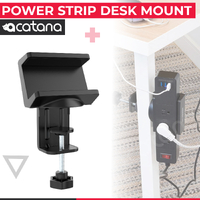 acatana Power Strip Board Holder Clamp Desk Mount Adjustable Cable Management Clamp Mount Table Powerboard fits USB Ports Home ACA-MH01-2-B