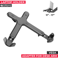 acatana Laptop Desk Holder Mount VESA Adapter Tray for Monitor Stand Arm Mount fits 11"-17" Notebook Tray Adjustable ACA-NBH-5