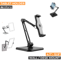 acatana ACA-PAD28-01 | Adjustable Tablet Desk Stand or Wall Mount Holder | fits 4.7-12.9”  fit iPad , Samsung