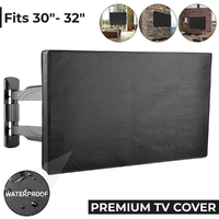 TV Cover Waterproof Dustproof Outdoor Patio Flat Television Protector 30" - 32"
