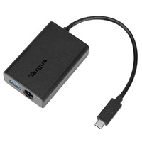 USB C Multiplexer Adapter USB-C , USB-A , 3-pin DC , ACA46GLZ TARGUS
