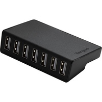 Targus 7-Port Powered USB 2.0 Hub, Powered from USB, Black