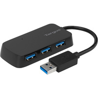 Targus USB 3.0 4-Port Hub for PC Desktop Laptop ACH124US USB Switch Black