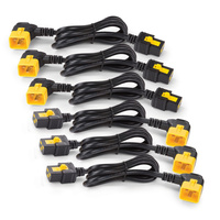 APC Power Cord Kit C13 to C14 (6 ea), Locking, 0.6m/2ft