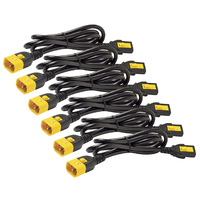 APC 10A Power Cord Kit (6 pcs. x1.8m) with IEC-320 C14 (In) IEC-320 C13 (Out) Battery Backup Connectors