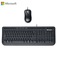 Keyboard Mouse Combo USB Wired Desktop 600 Microsoft Black APB-00018