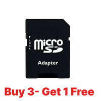 3x A-Ram MicroSD/TF to SD/SDHC Card Adapter for microSD/micro SDHC Card to Full size SD slot with Lock (Bulk Pack)