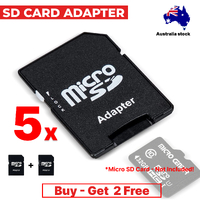 5x A-Ram TF or Micro SD Adaptor to SD Card Converter Reader with Lock