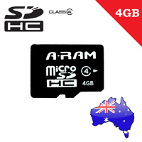 A-RAM 4GB MicroSDHC T-Flash Memory Card, Class 4 (Optimal speed), without SD adapter (Bulk Packing)