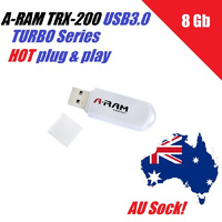 A-RAM TRX-200 TURBO Series 8GB Ultra Speed USB3.0 Flash Drive (White)