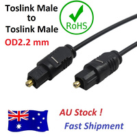 Optical Audio Cable Toslink S/PDIF Hi-Fi Digital 5.1 Fiber 1.0m Astrotek AT-OPTIC-MM-1