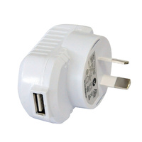 Astrotek USB Wall Power Charger Output: 5V 1A, Input: 110-240V AU Plug for Smartphones, Tablets White