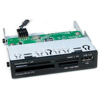3.5" Internal Card Reader Front Panel All-in-One TF SD Writer USB2.0 Astrotek V-113