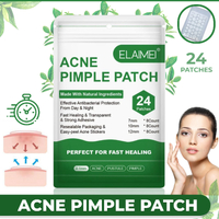 Elaimei Remover Acne Pimple Patch 24 Pcs Plasters Patches Blemish Control Facial Cleaner