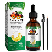 Aliver Pure Natural Batana Oil Hair Growth Anti Hair Loss Damaged Dry Scalp Care Regrowth Serum Skin Moisturizer Essential, 60ml