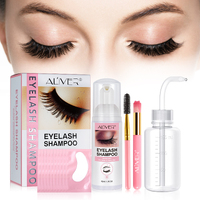 Aliver Eyelash Shampoo Cleanser Eye Lash kit Extensions Cleansing Foam Brush Wash Care Eyelashes Easy Clean