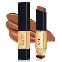 Aliver 2in1 Colour Changing Concealer Stick & Brush Full Coverage NATURAL TAN Long Lasting Makeup Matte Face Cream Waterproof Liquid