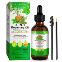 Aliver 3-in-1 Rosemary Oil with Peppermint & Pumpkin Seed Oil, 60ml