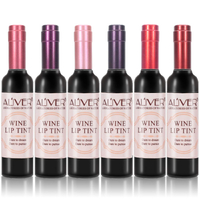 Aliver 6 Colors Set Wine Bottle Lip Lipstick Tint Long Lasting Gloss Matte Make Up Lip Stain Tint Liquid Waterproof