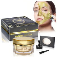 Aliver Gold Mineral Rich Magnetic Face Mask Pore Cleansing Removes Skin Magnemaks Fine Lines Anti Aging Impurities with Iron Based Skin Revitalising