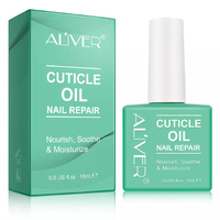 Aliver Natural Cuticle Oil Nail Care Treatment Gel Manicure Repair Skin Moisturizer Nourishing Serum Softening, 15ml